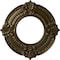 Ekena Millwork Benson Ceiling Medallion (Fits Canopies up to 4 1/8"), Hand-Painted Brass, 9"OD x 4 1/8"ID x 5/8"P CM09BNBRS - alternate 1